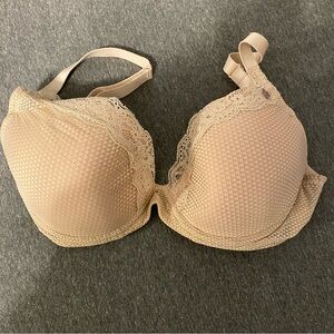 Passionata by Chantelle Brooklyn Lace Plunge T-Shirt Bra Nude